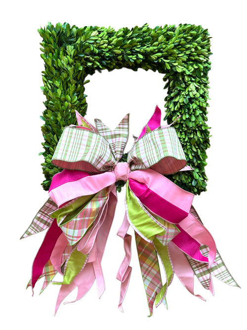 Boxwood Square Wreath