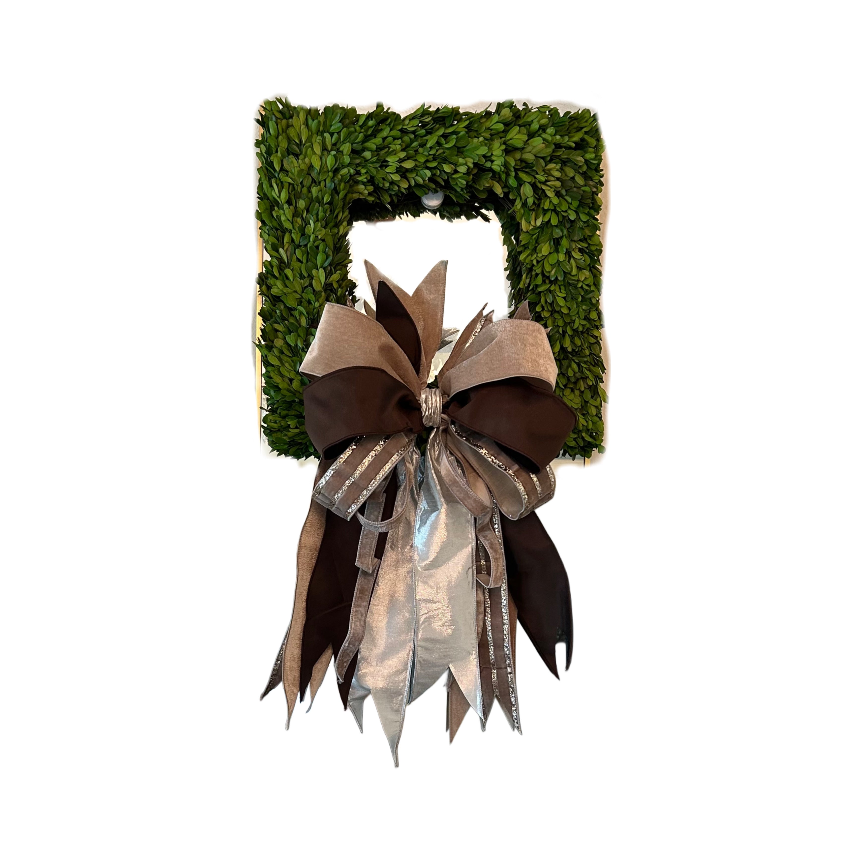 Boxwood Square Wreath
